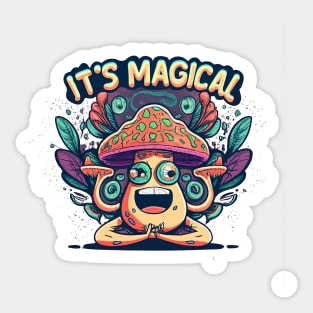 magic mushroom Sticker